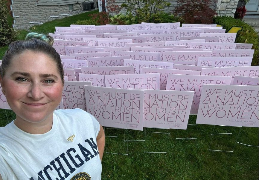 Meet the Michigan woman who started with a single sign—and ended up creating a movement to protect reproductive health care